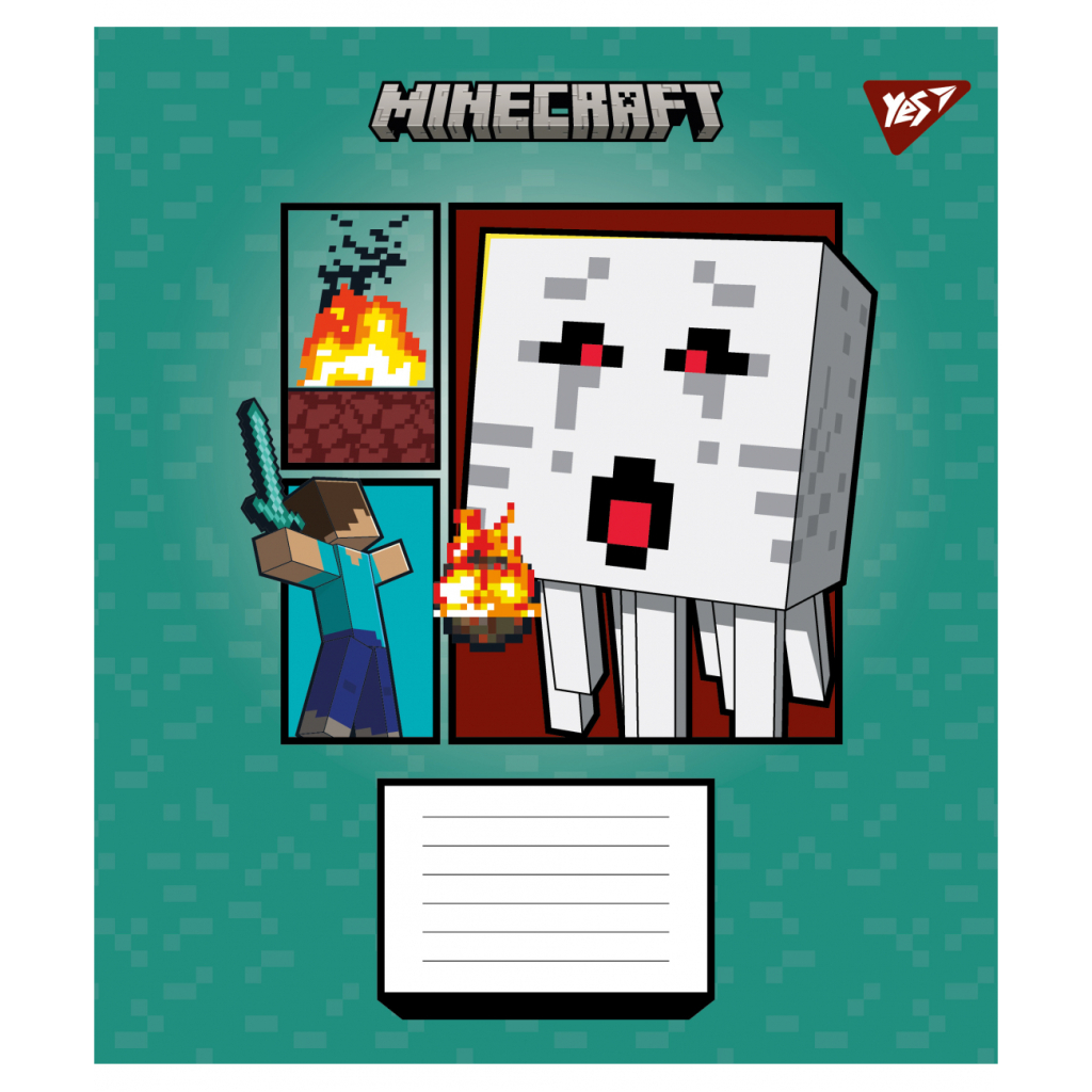 Зошит Yes Minecraft Arrows А5 24 аркушів клітинка (767575) - зображення 6