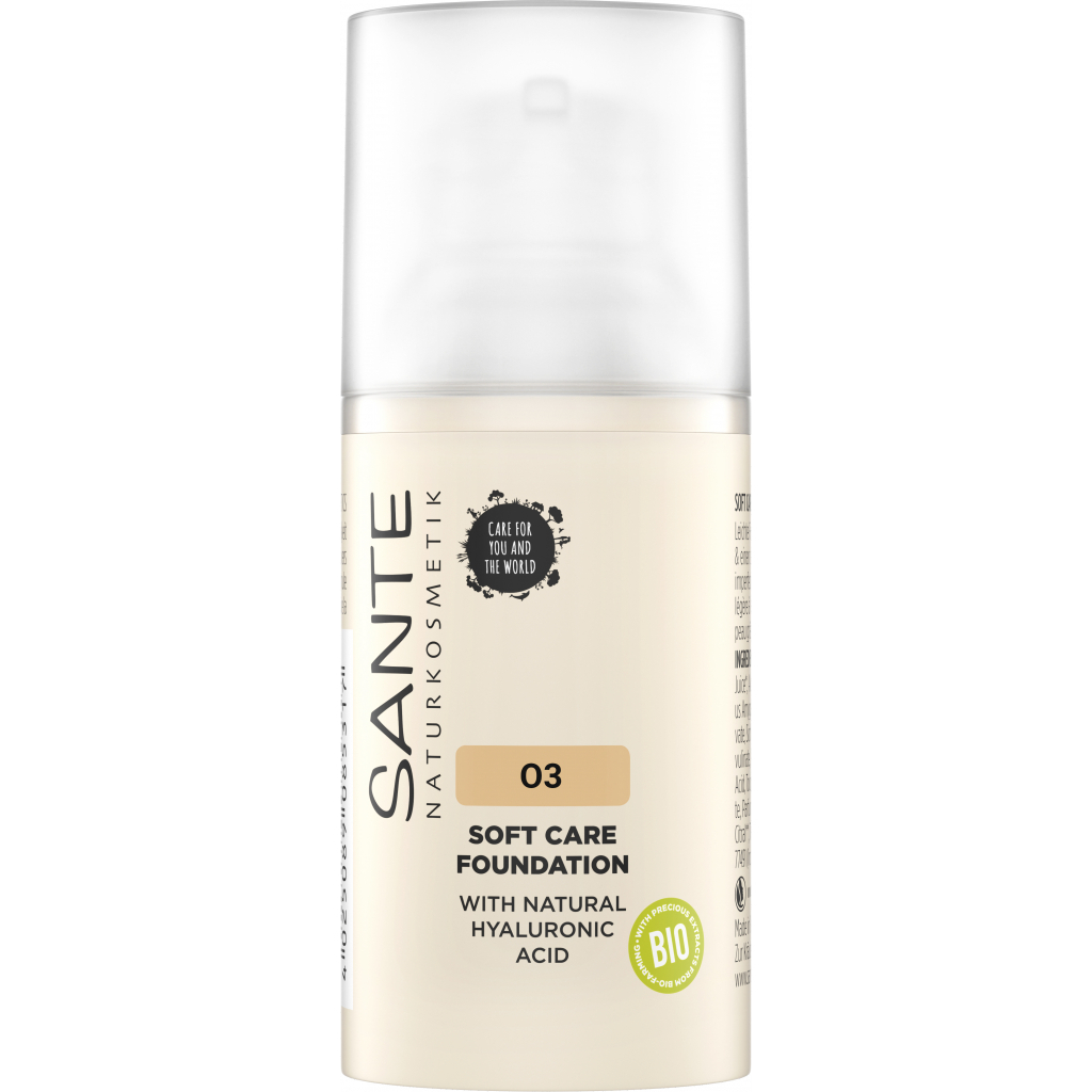 База під макіяж Sante Soft Care з гіалуроновою кислотою 03 - Warm Meadow 30 мл (4025089085331) - зображення 1