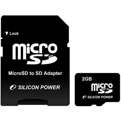Карта пам'яті Silicon Power 2Gb microSD (SP002GBSDT000V10-SP) - зображення 1