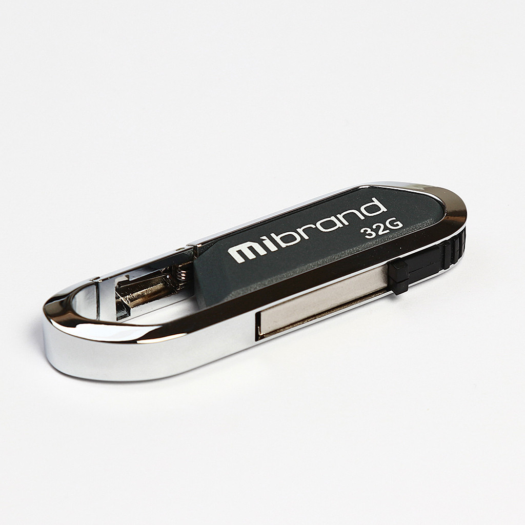 USB флеш накопичувач Mibrand 32GB Aligator Grey USB 2.0 (MI2.0/AL32U7G) - зображення 1
