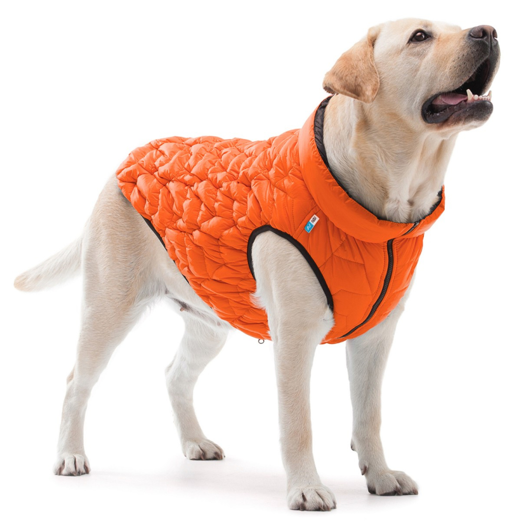 Курточка для тварин Collar AiryVest UNI двостороння XS 28 жовтогарячо-чорна (2518) - зображення 6