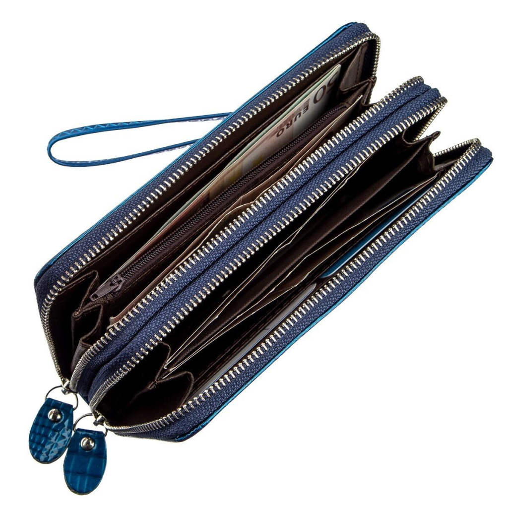 Гаманець Kivi З екошкіри Синій (19022) - зображення 3