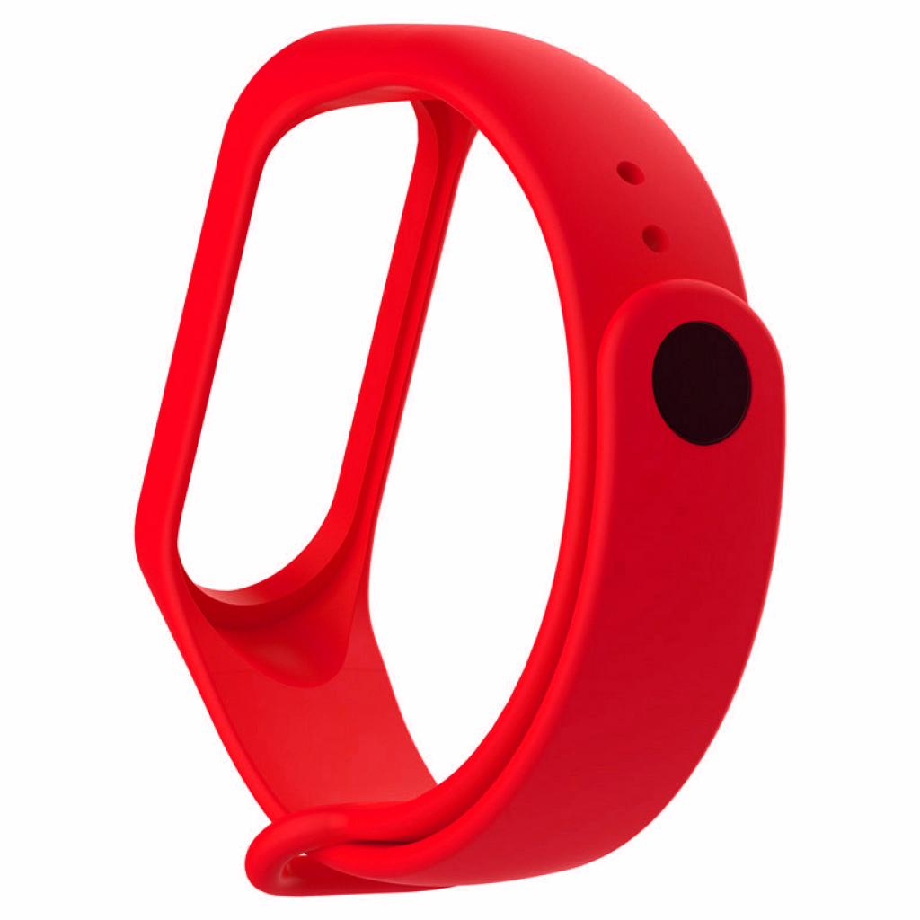 Ремінець до фітнес браслета BeCover Silicone для Xiaomi Mi Band 3/4 Red (704648) - зображення 3