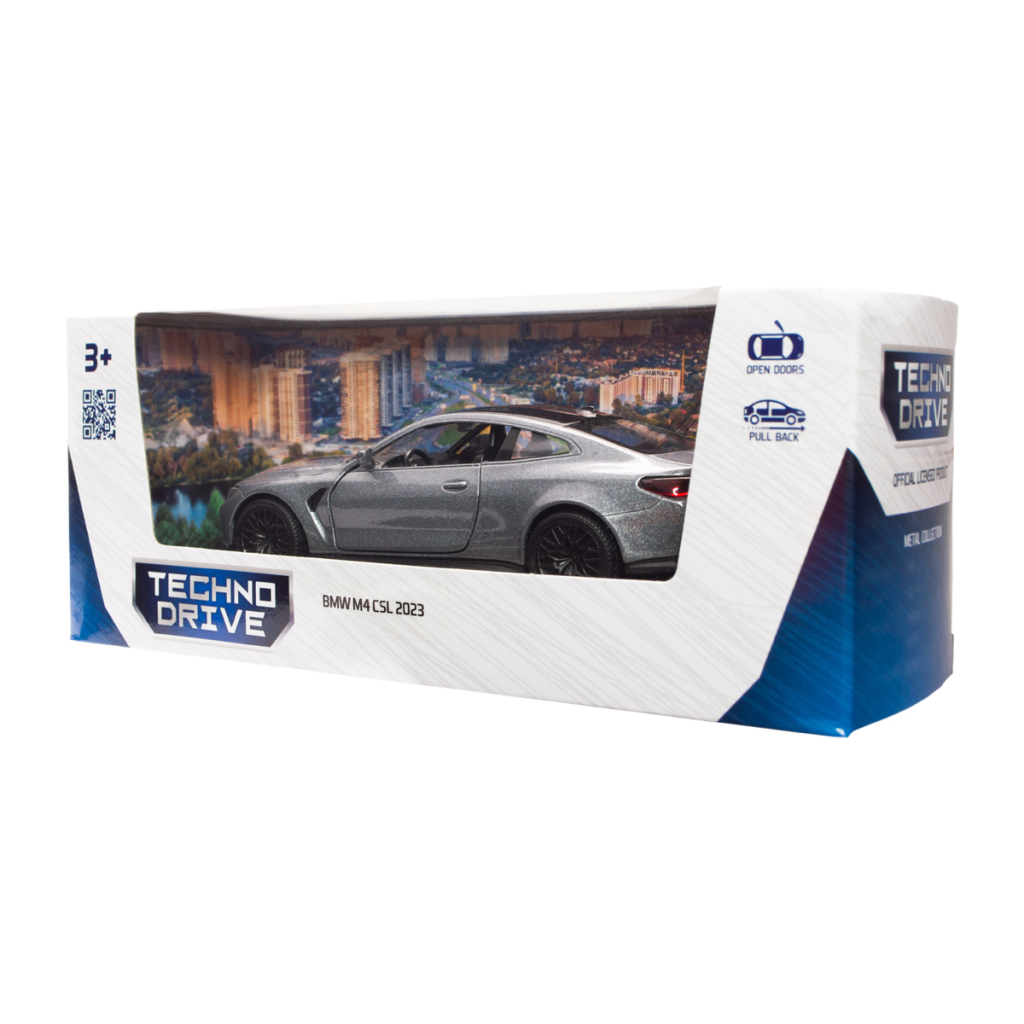 Машина TechnoDrive BMW M4 CSL 2023 сірий (250436U) - изображение 8