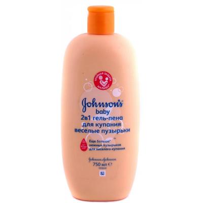 Дитячий гель для душу Johnson’s baby 2 в 1 Веселі бульбашки 750 мл (3574660666519) - зображення 1