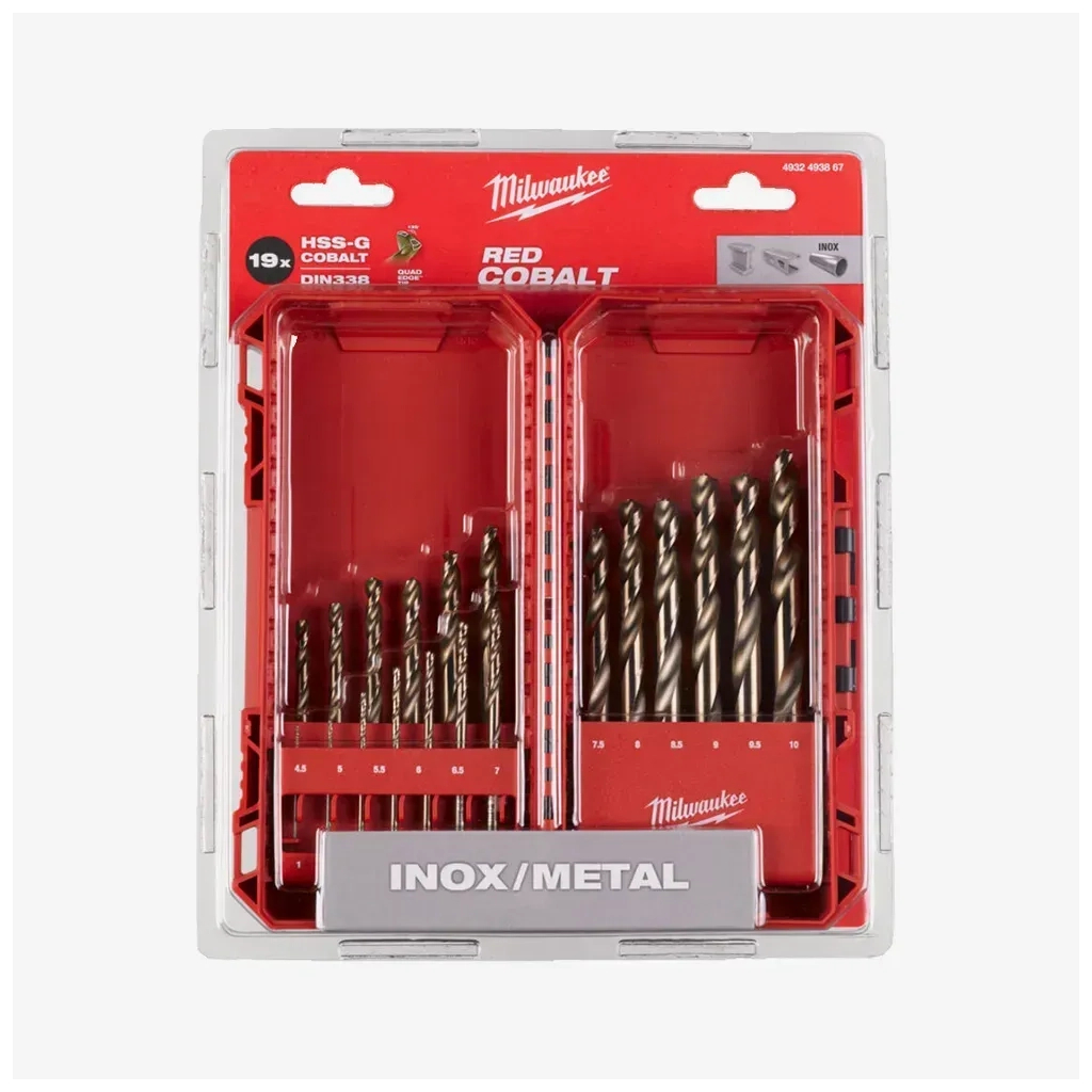 Набір свердл Milwaukee по металу HSS-Co DIN338, 19шт (4932493867) - зображення 2