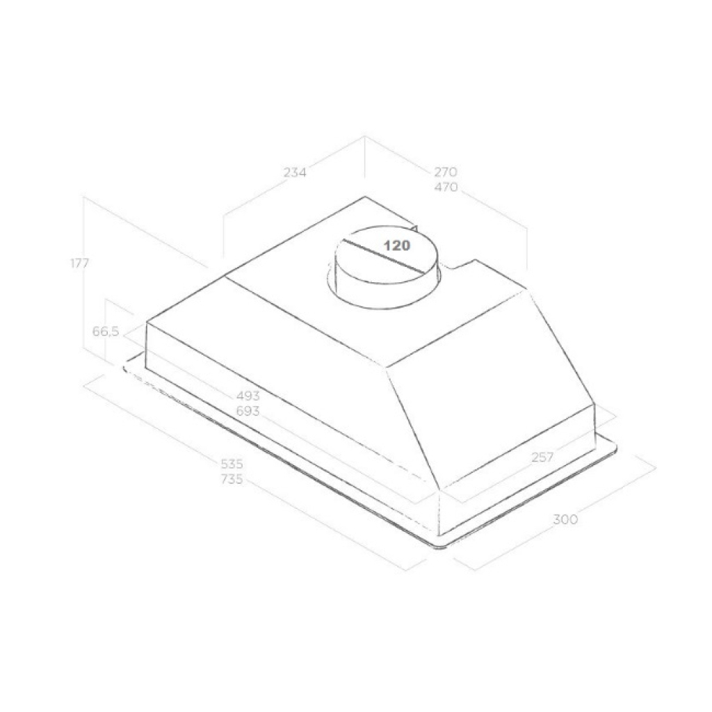 Витяжка кухонна Elica CT17 GR/A/72 - зображення 5
