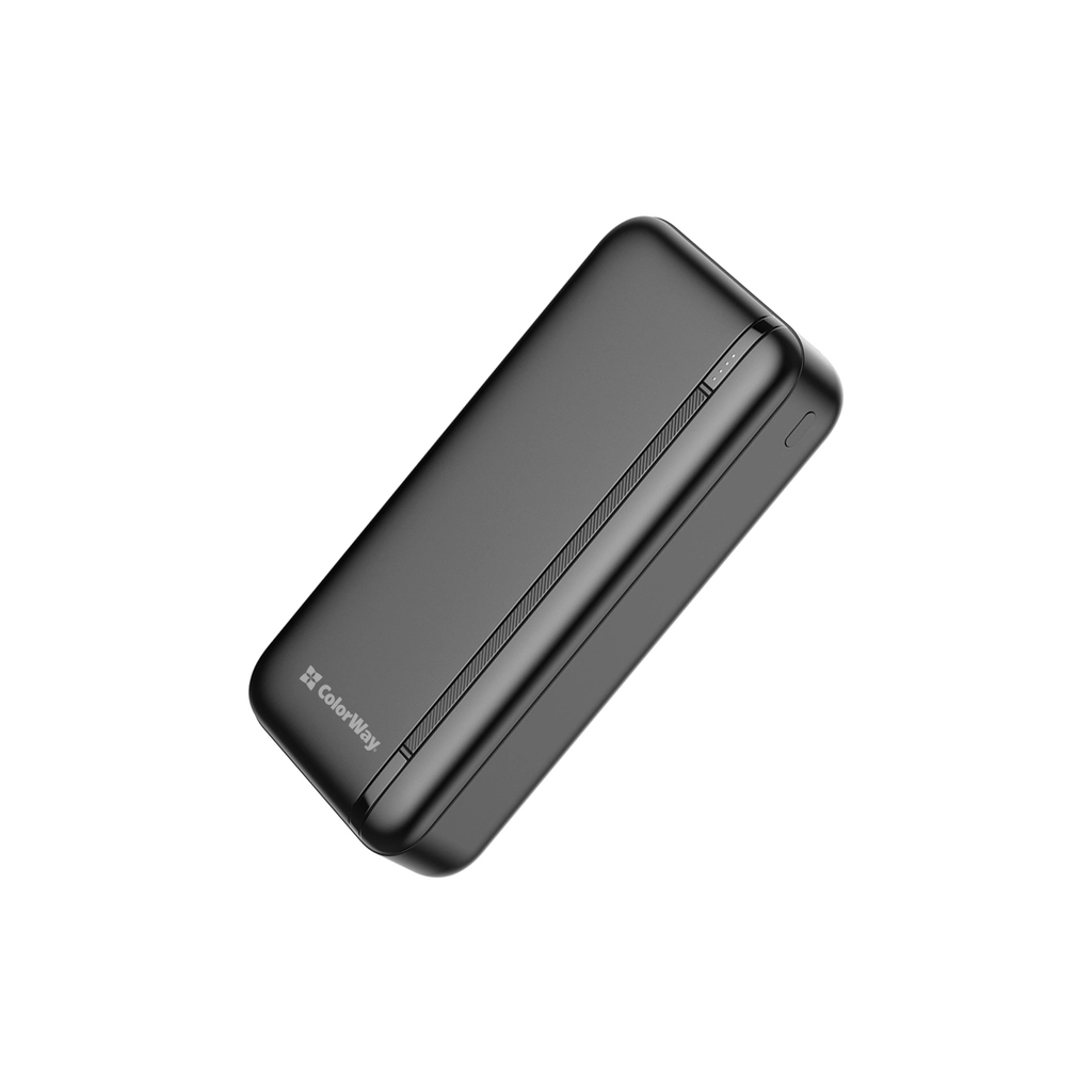 Батарея універсальна ColorWay 20 000 mAh Portable Charger (USB/QC3.0 + USB-C/PD/22.5W) Black (CW-PB200LPB4BK-PD) - зображення 4