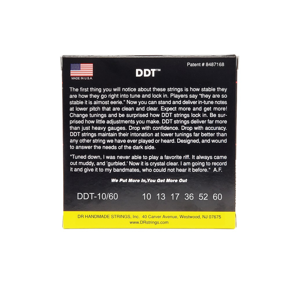 Струни для гітари DR Strings DDT Drop Down Tuning Electric - Big Heavier (10-60) (DDT-10/60) - зображення 3