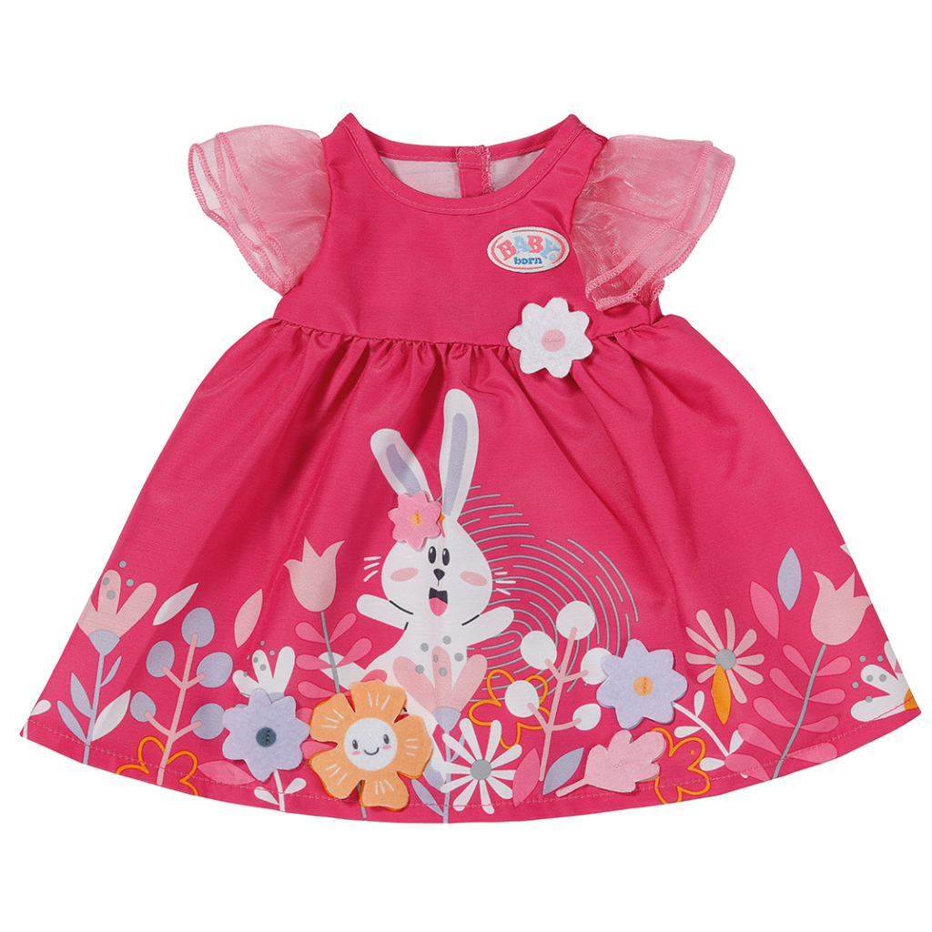 Аксесуар до ляльки Zapf Одяг для ляльки Baby Born Сукня з квітами 43 см (832639) - зображення 1