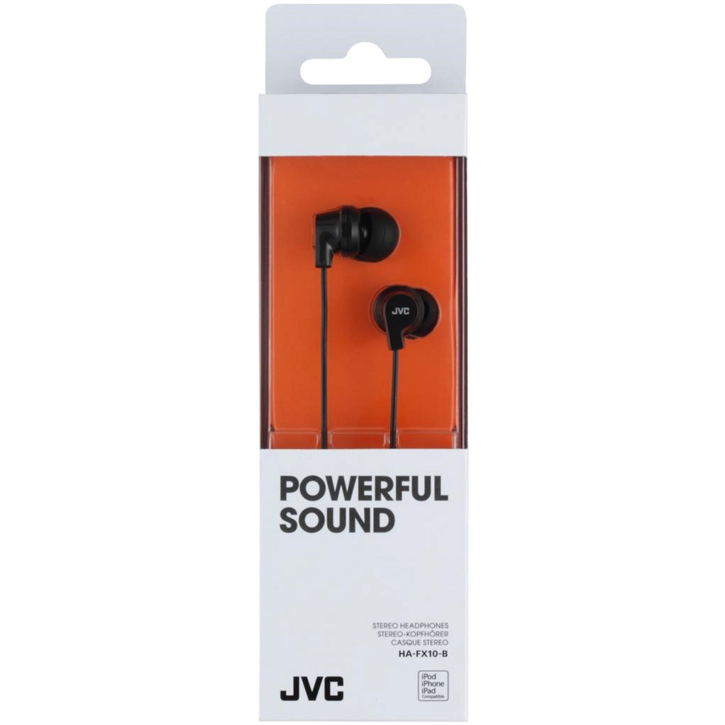 Навушники JVC HA-FX10 Black (HA-FX10-B-EF) - зображення 2