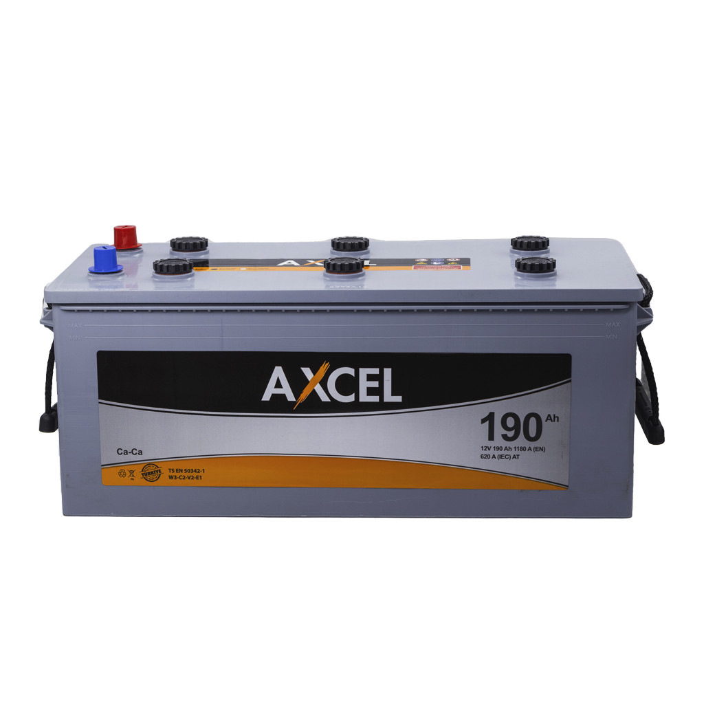 Акумулятор автомобільний AXCEL 190A +прав. (B) (1180 пуск) MF - зображення 1