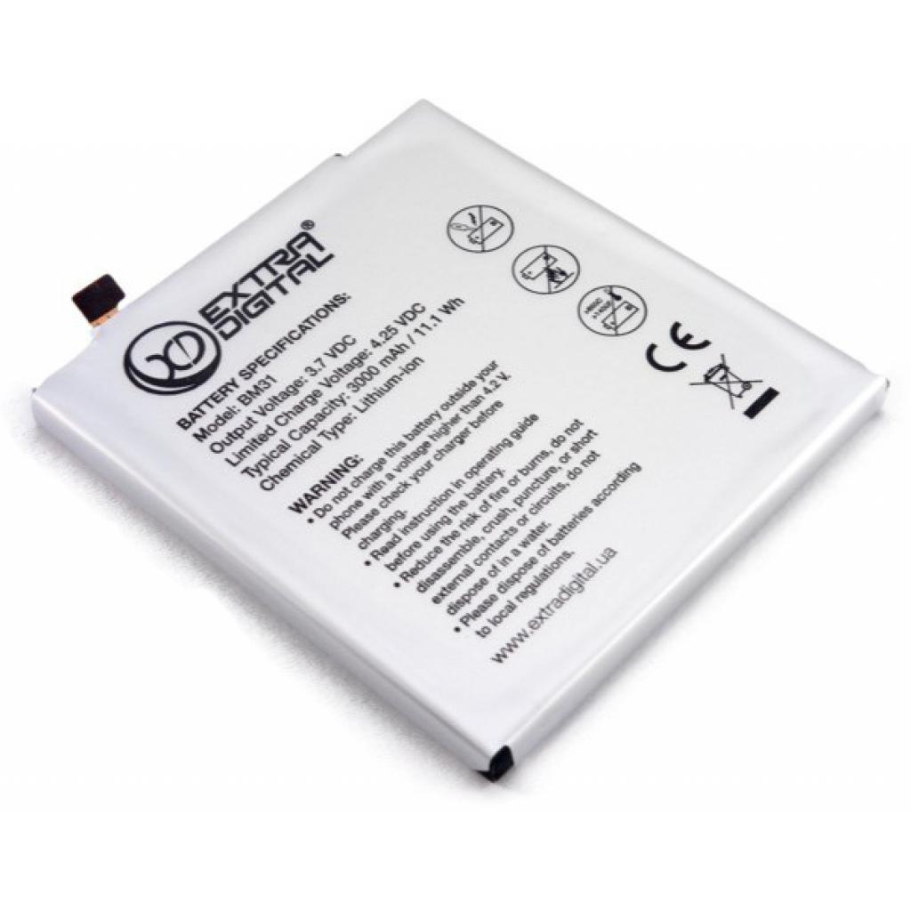 Акумуляторна батарея Extradigital Xiaomi Mi3 (BM31) 3000 mAh (BMX6444) - изображение 3