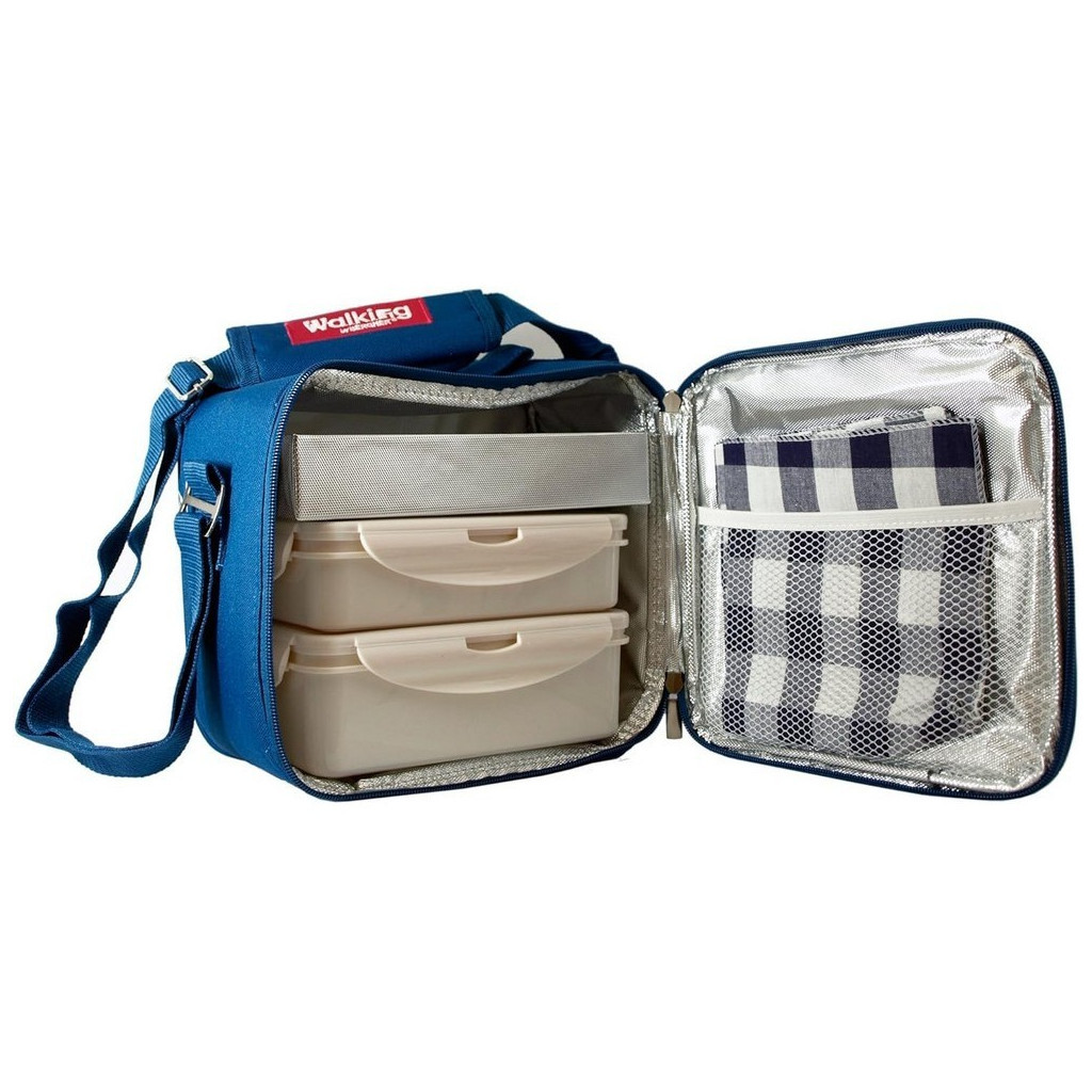 Набір для пікніка Bergner Walking business 23х22х13.5 см 5 предметів (BG-3652-BL) - изображение 1