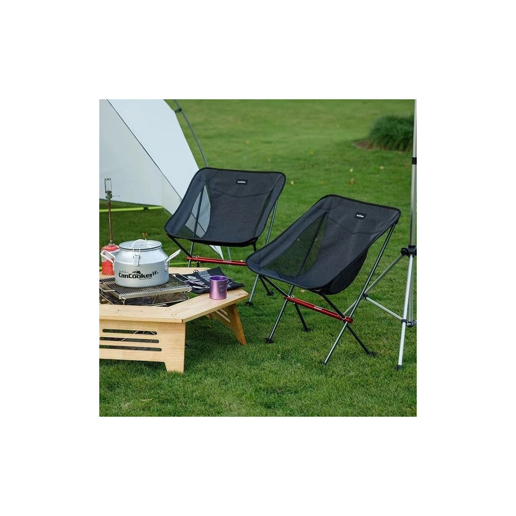Стілець складаний Naturehike YL05 NH18Y050-Z чорний (6927595730676) - зображення 5