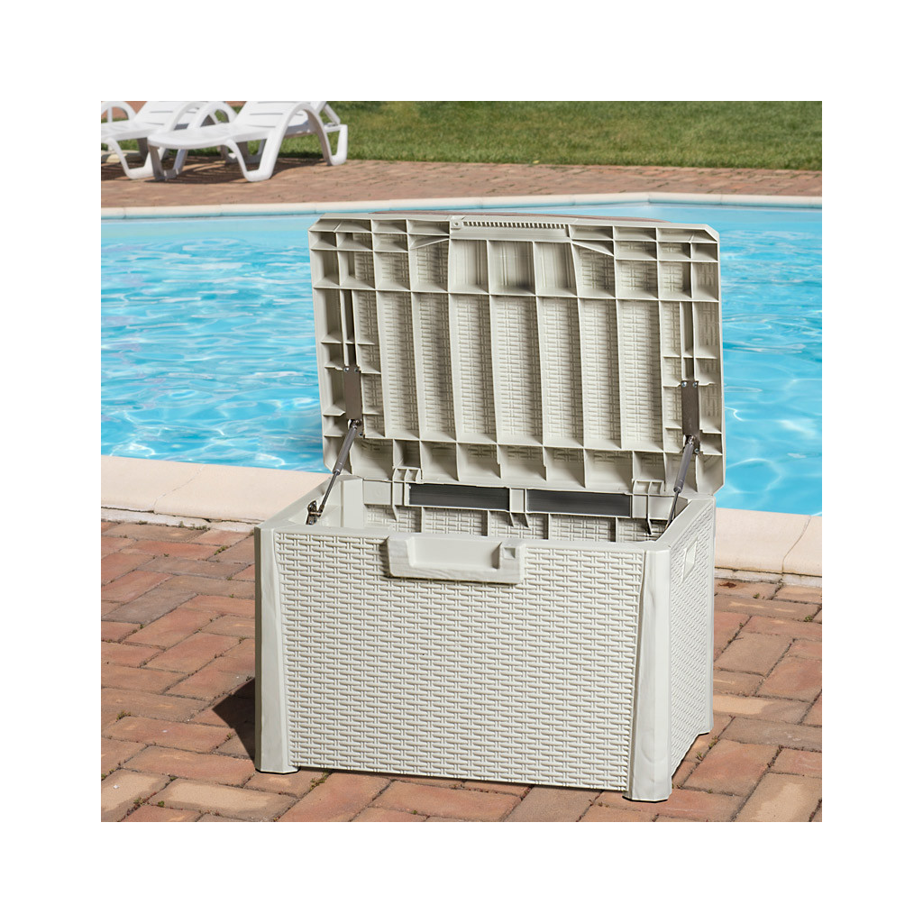 Контейнер для зберігання Toomax Santorini Plus з подушкою антрацит 125 л (5151) - зображення 7