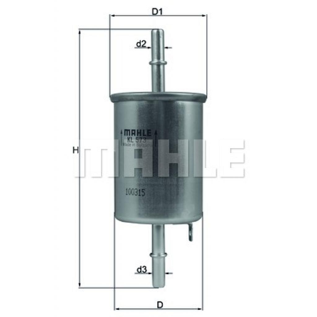Фільтр паливний Mahle KL573 - зображення 1