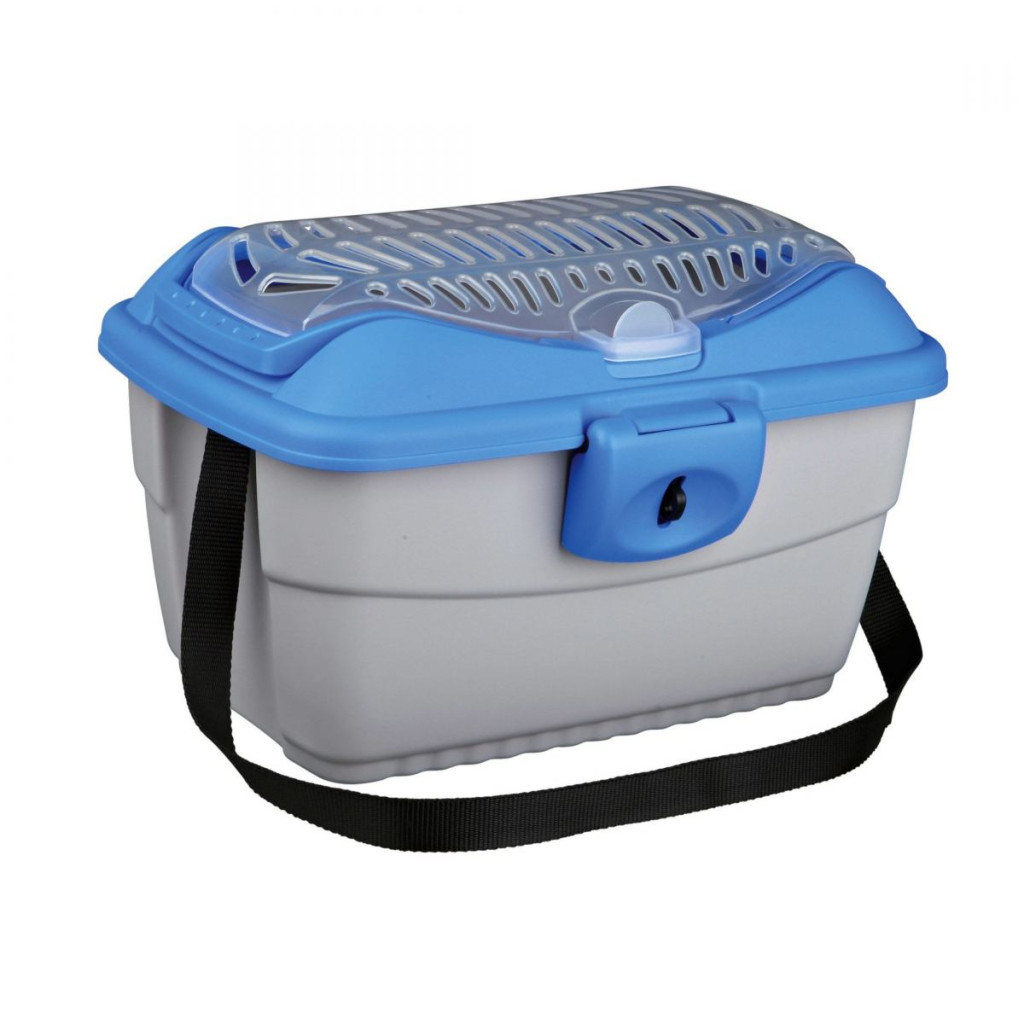 Переноска для тварин Trixie Mini-Capri 40х30х22 см до 2 кг (синя з сірим) (4011905039800) - зображення 1