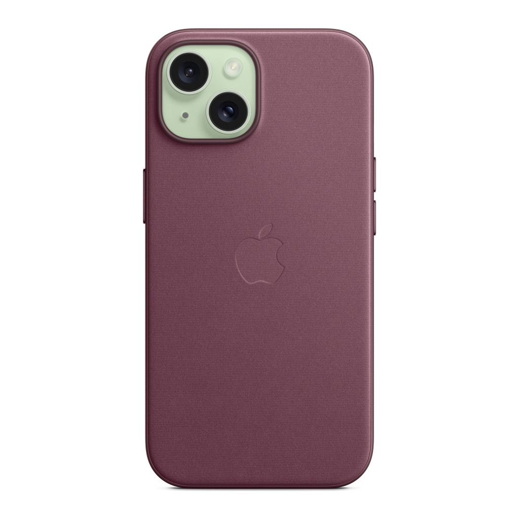 Чохол до мобільного телефона Apple iPhone 15 FineWoven Case with MagSafe Mulberry (MT3E3ZM/A) - зображення 4
