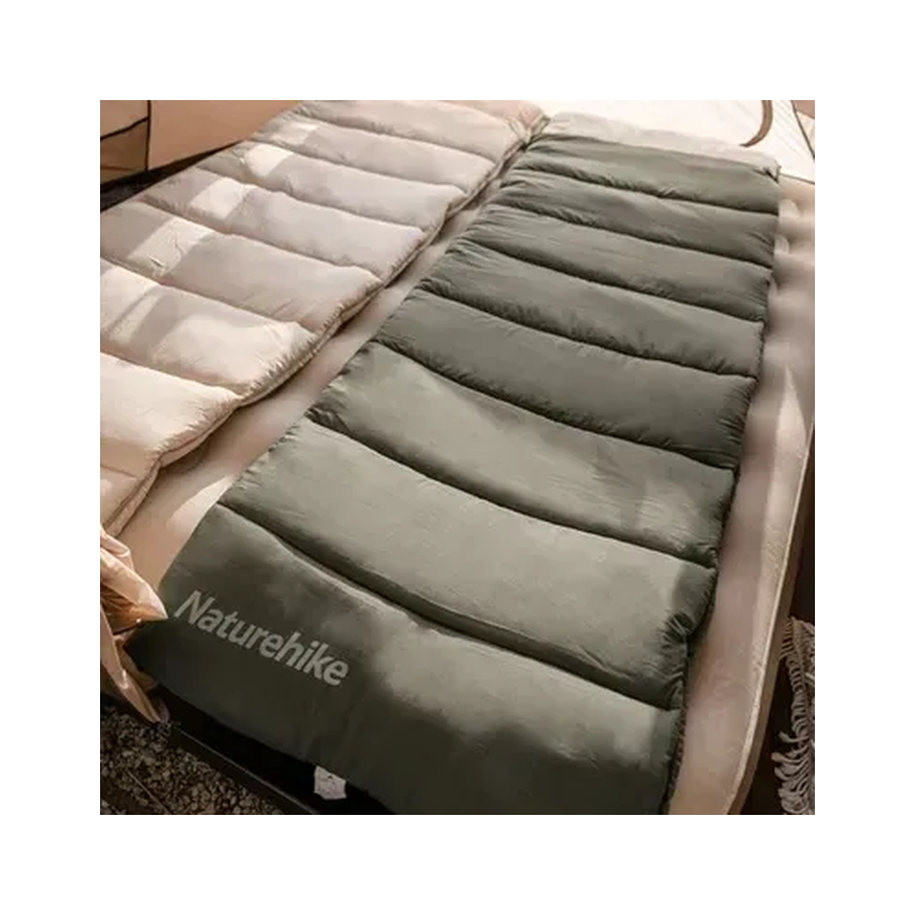 Спальний мішок Naturehike з капюшоном LD350 CNK2300SD016, темно-зелений (6976023921810) - зображення 5