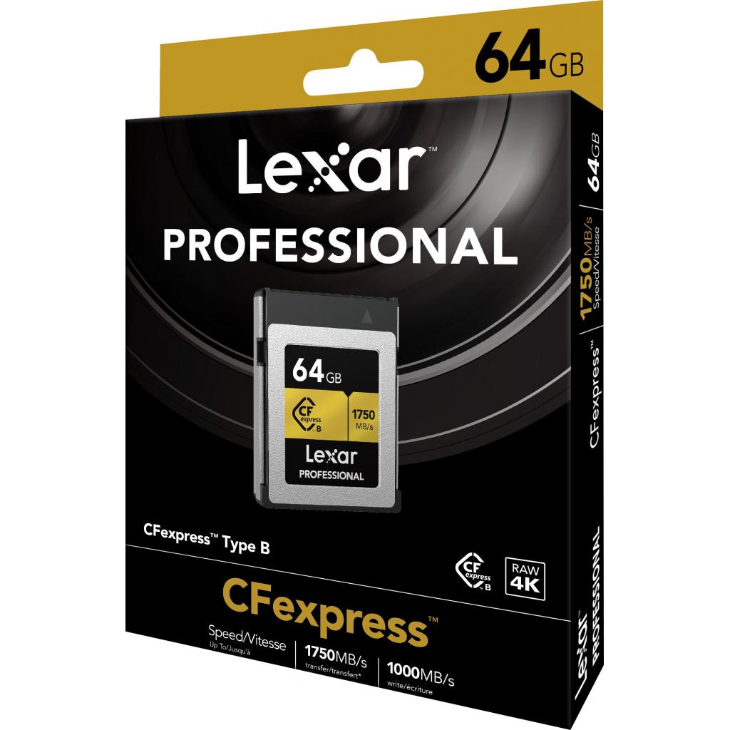 Карта пам'яті Lexar 64GB CFexpress Type-B Professional (LCFX10-64GCRB) - зображення 4