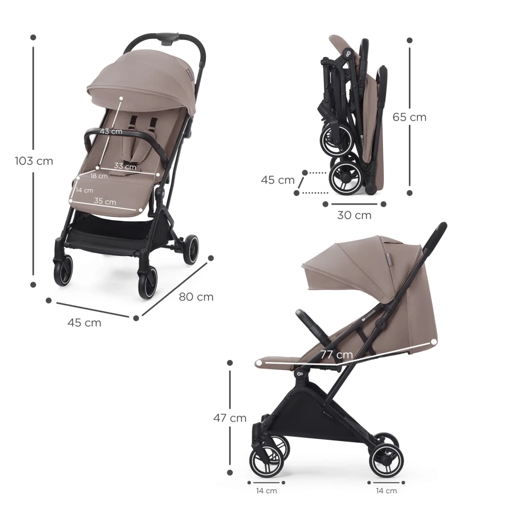 Коляска Kinderkraft Indy 2 Calm Beige (KSINDY00BEG0000) (5902533920105) - зображення 7