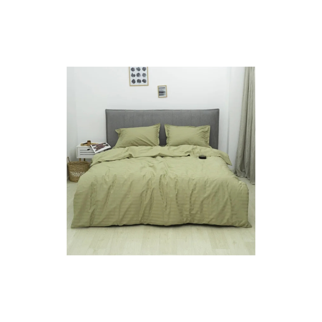 Постільна білизна Tiare 87 Сатин Страйп Кольоровий полуторний (87_Stripe_pl) - изображение 1