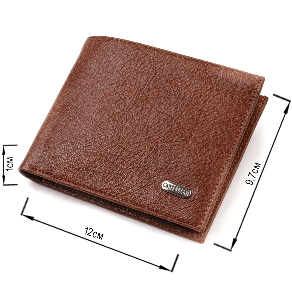 Гаманець Canpellini З натуральної шкіри Світло-коричневий (21765) - зображення 3