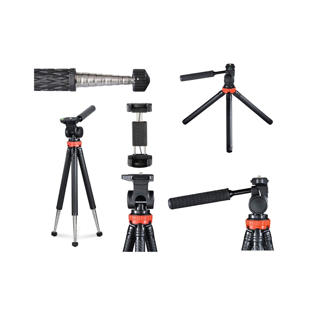 Набір блогера Hama Smartphone Tripod 106 2D, 25.5 -106 cm, black (00004631) - зображення 11