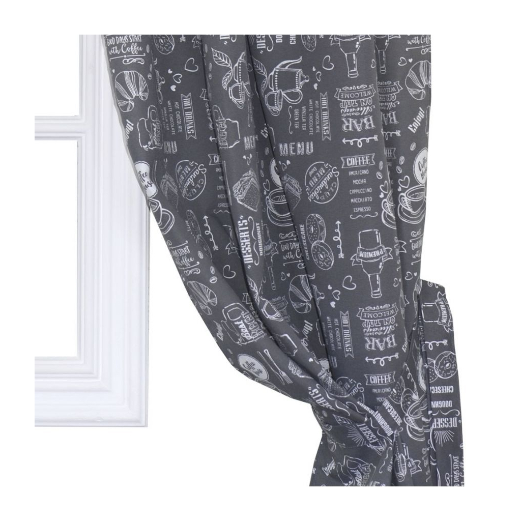 Штора Прованс комплект Breakfast Grey 136x170 см 2 шт (11135) - зображення 2