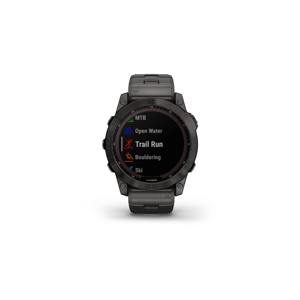 Смарт-годинник Garmin fenix 7X Sapph Sol Carbon Gray DLC Ti, GPS (010-02541-27) - зображення 7
