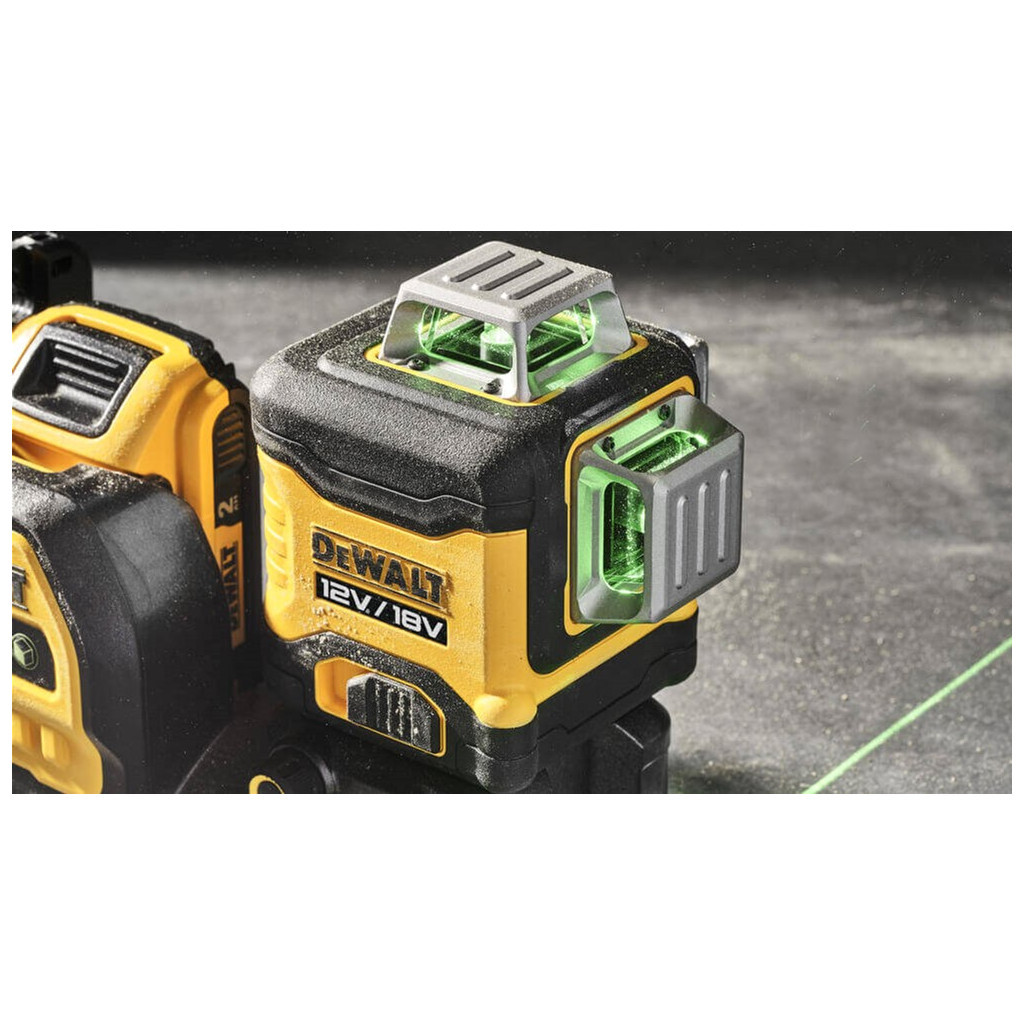 Лазерний нівелір DeWALT лінійний 10.8/12/18В XR Li-Ion, зелений промінь, 1x2Ah 18V, TSTAK (DCE089D1G18) - зображення 9