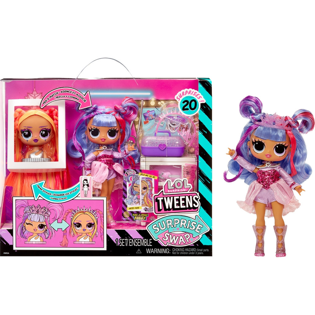 Лялька L.O.L. Surprise! Tweens серії Surprise Swap – Бейлі Брейдс (591757) - зображення 1