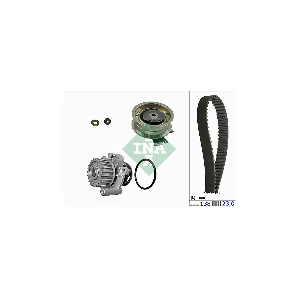 Комплект ременя ГРМ з помпой INA 530 0171 30 - зображення 1