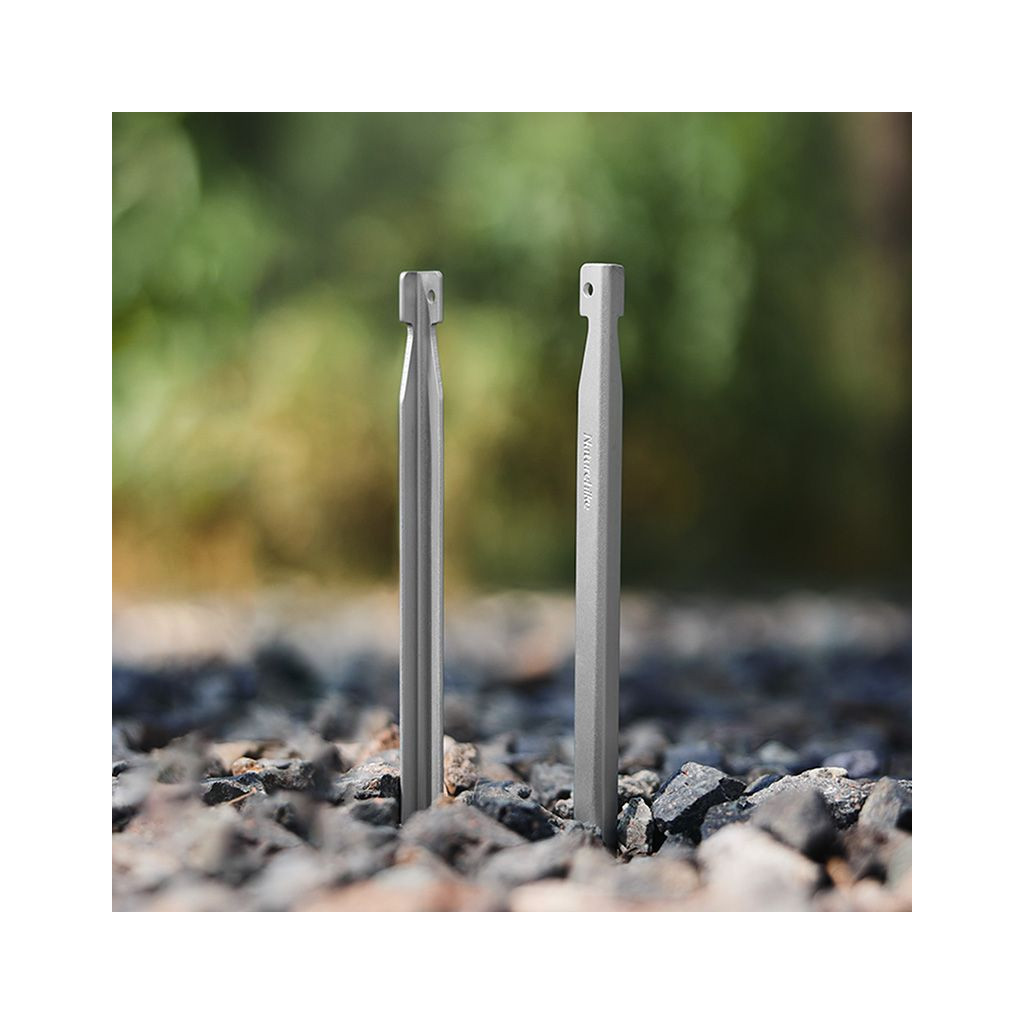 Комплект кілочків Naturehike CNK2300ZP016 20 см сріблясті 8 шт (6976023925030) - зображення 10