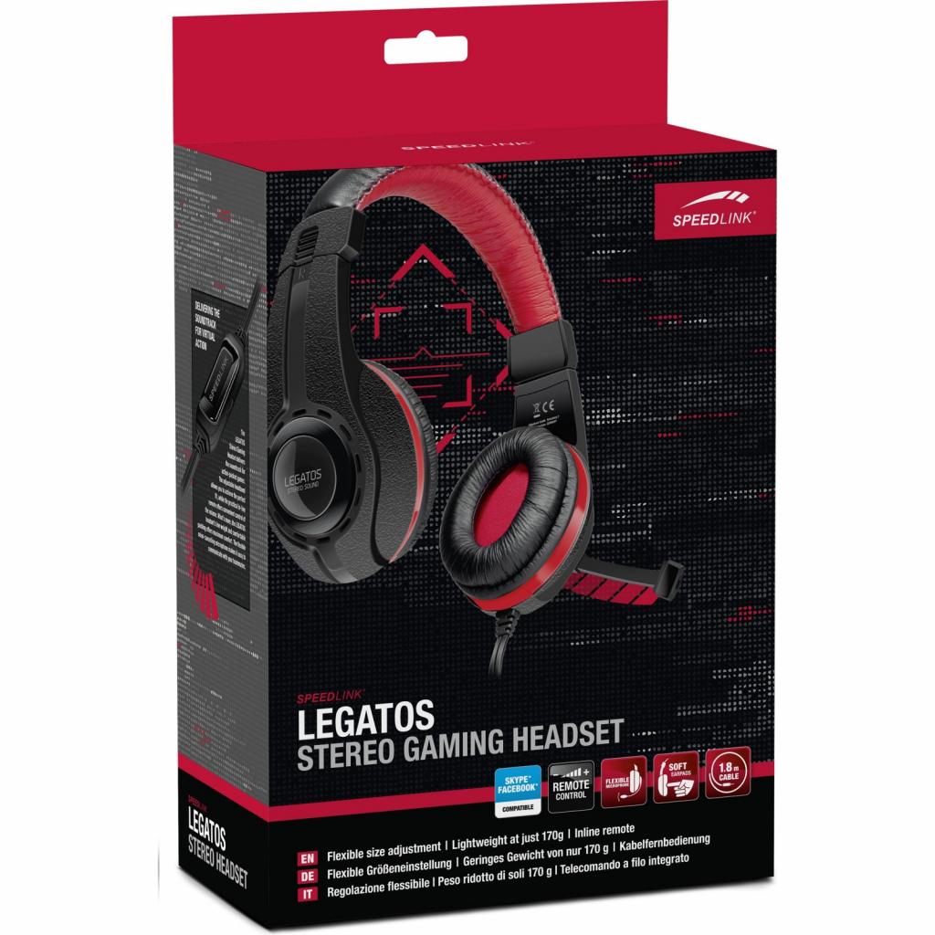 Навушники Speedlink LEGATOS Stereo Gaming Headset black (SL-860000-BK) - зображення 4