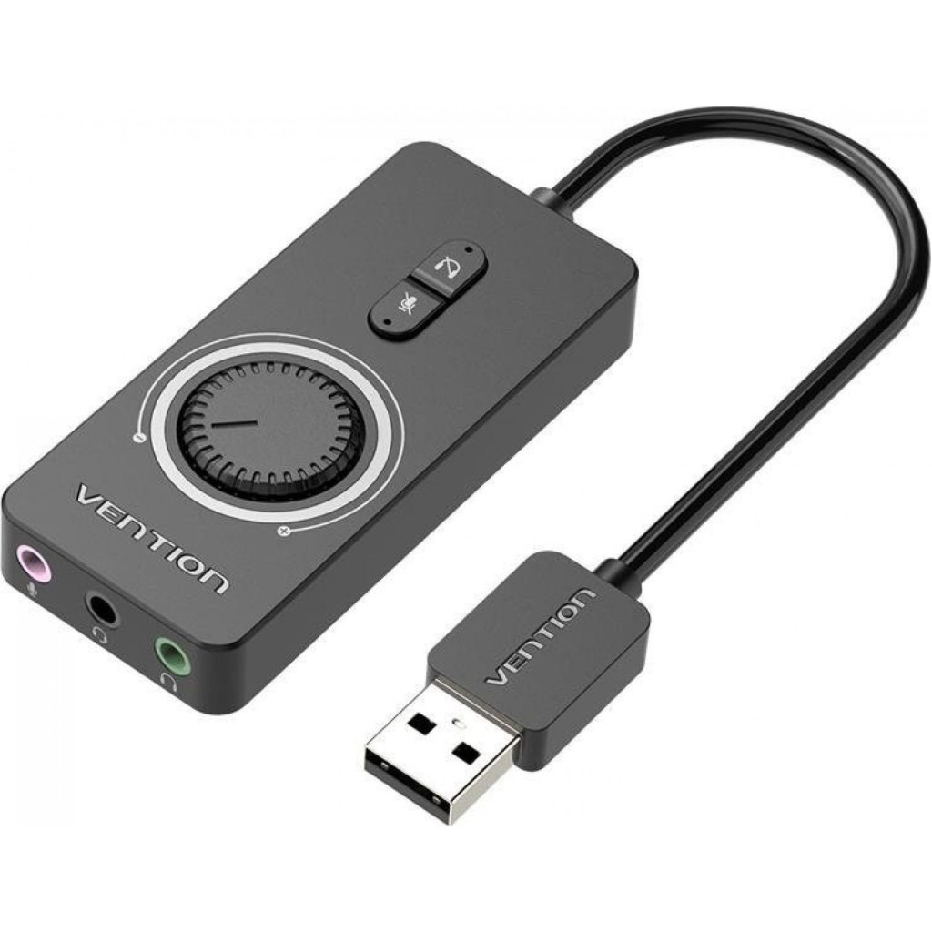 Звукова плата Vention Audio USB 3х3,5mm jack 0.15m Volume Control (CDRBB) - изображение 1