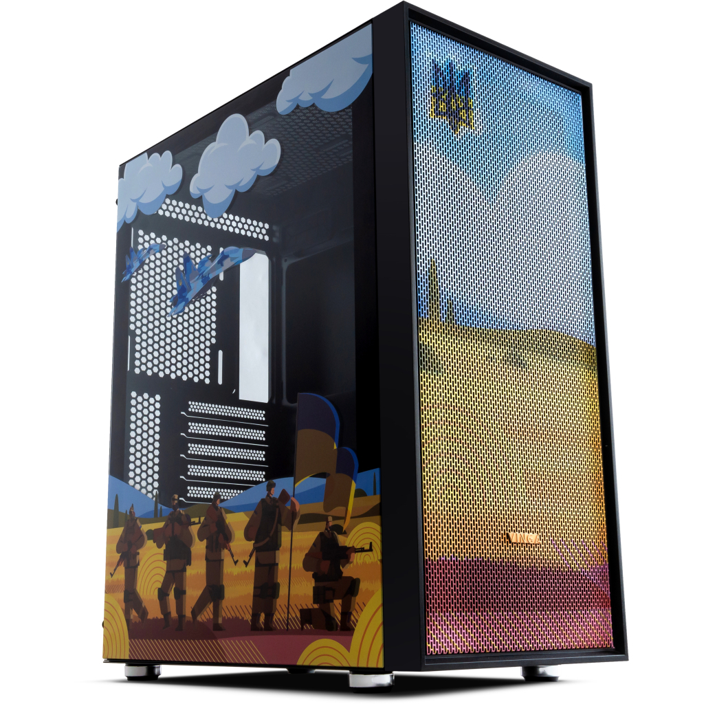 Корпус Vinga Pillar Black Freedom soldiers (01230011782) - зображення 1