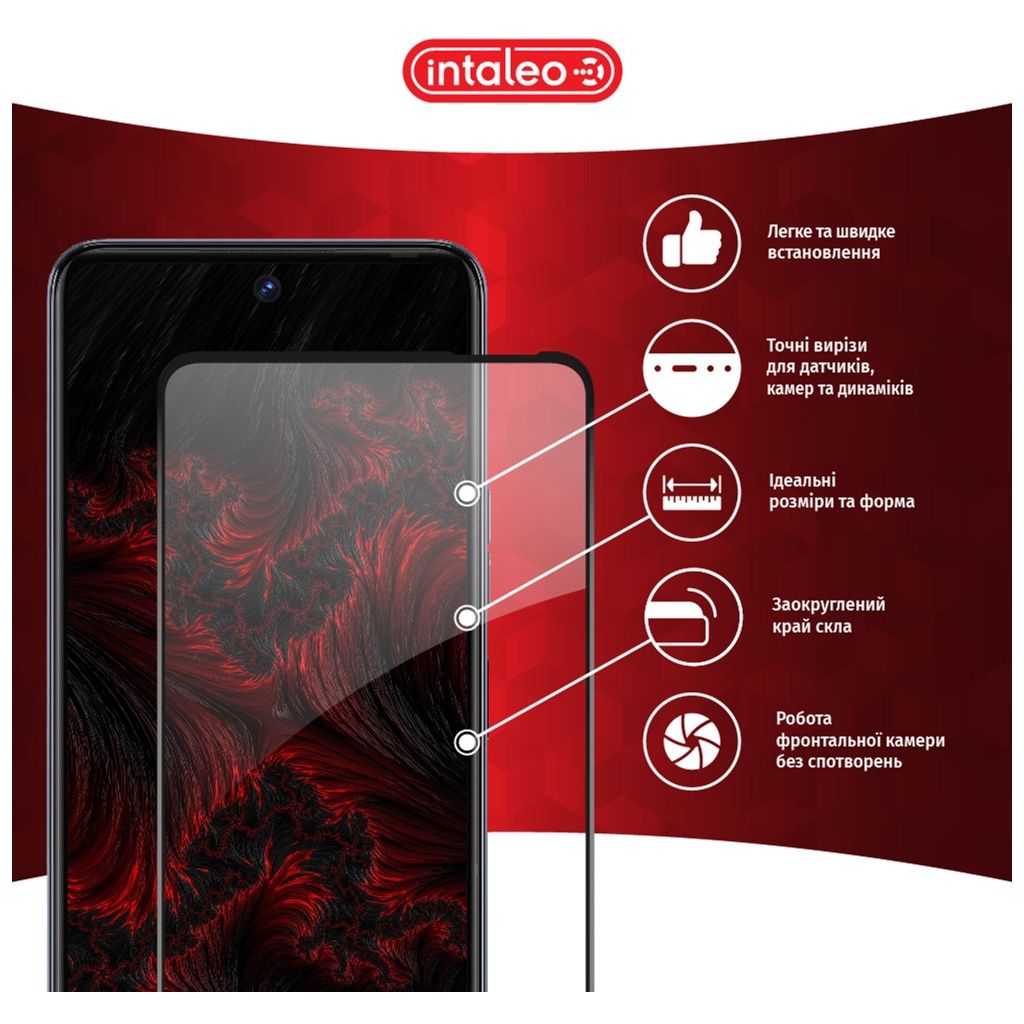 Скло захисне Intaleo Full Glue Tecno Camon 18 (1283126529146) - зображення 2