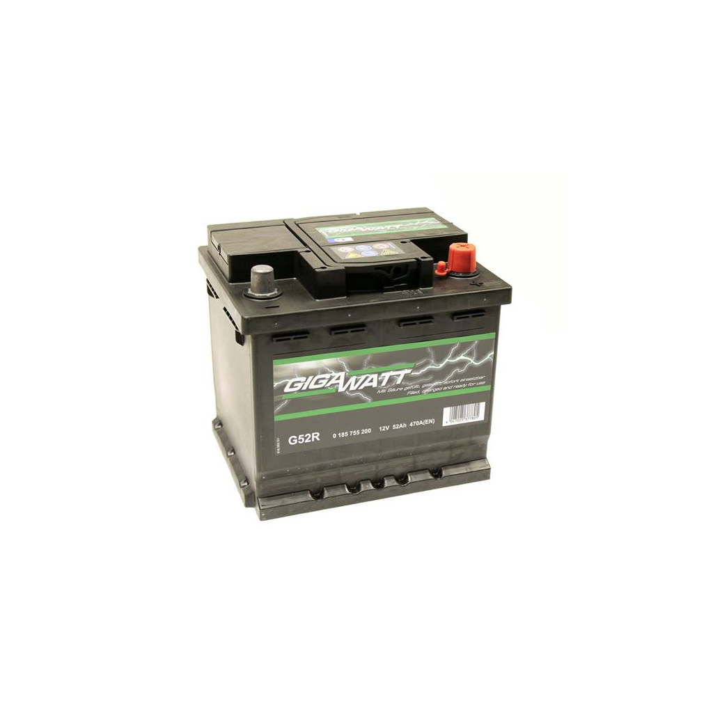 Акумулятор автомобільний GigaWatt 52А (0185755200) - зображення 3