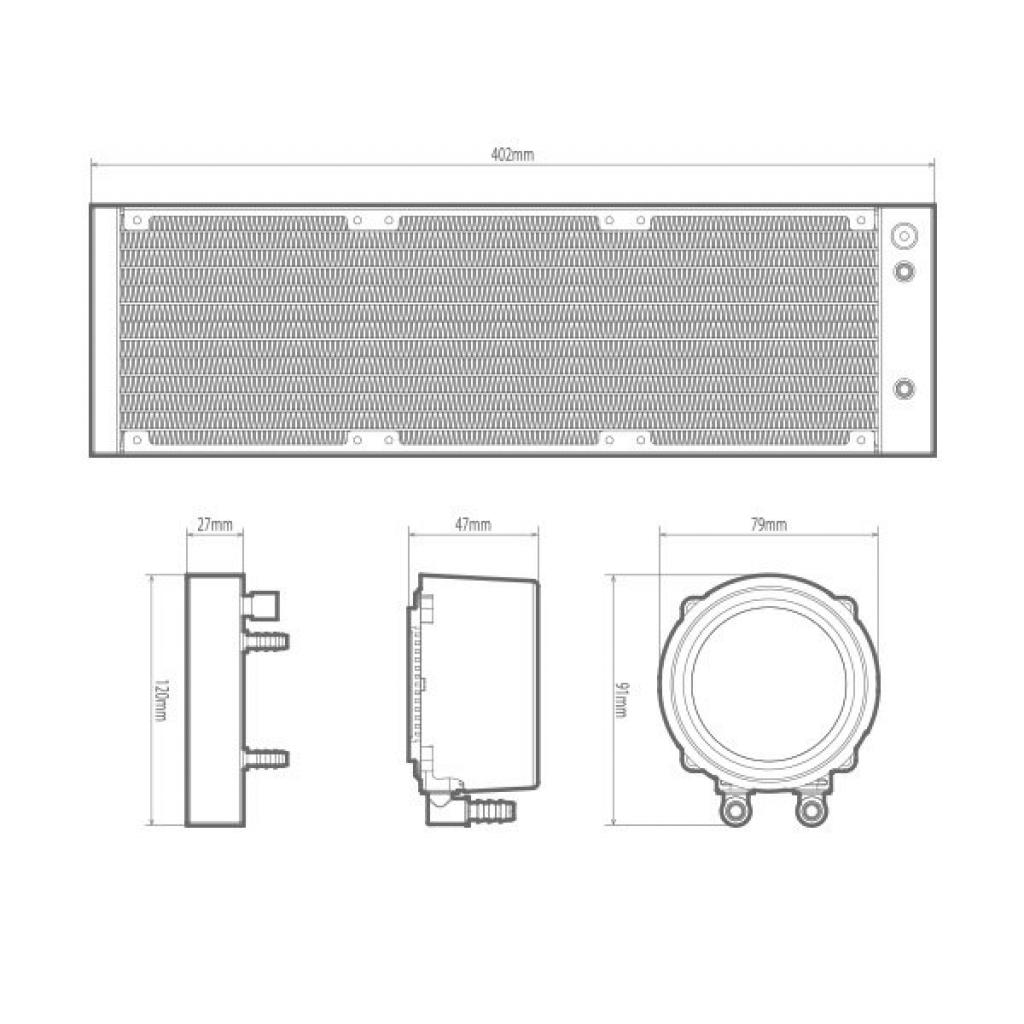 Система рідинного охолодження Deepcool GAMMAXX L360 A-RGB - зображення 10