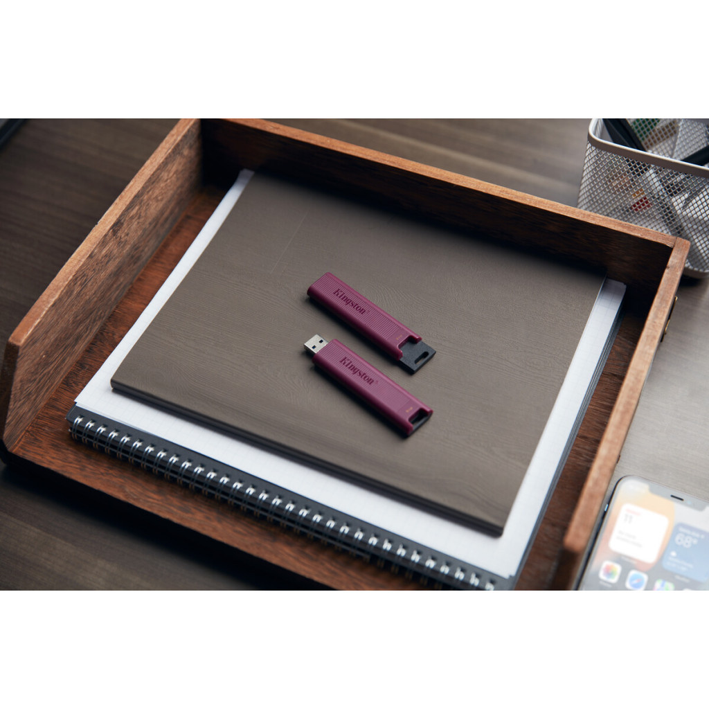 USB флеш накопичувач Kingston 256GB DataTraveler Max Red USB 3.2 Gen 2 (DTMAXA/256GB) - изображение 12