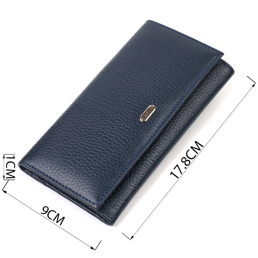 Гаманець Canpellini З натуральної шкіри Синій (21830) - зображення 4