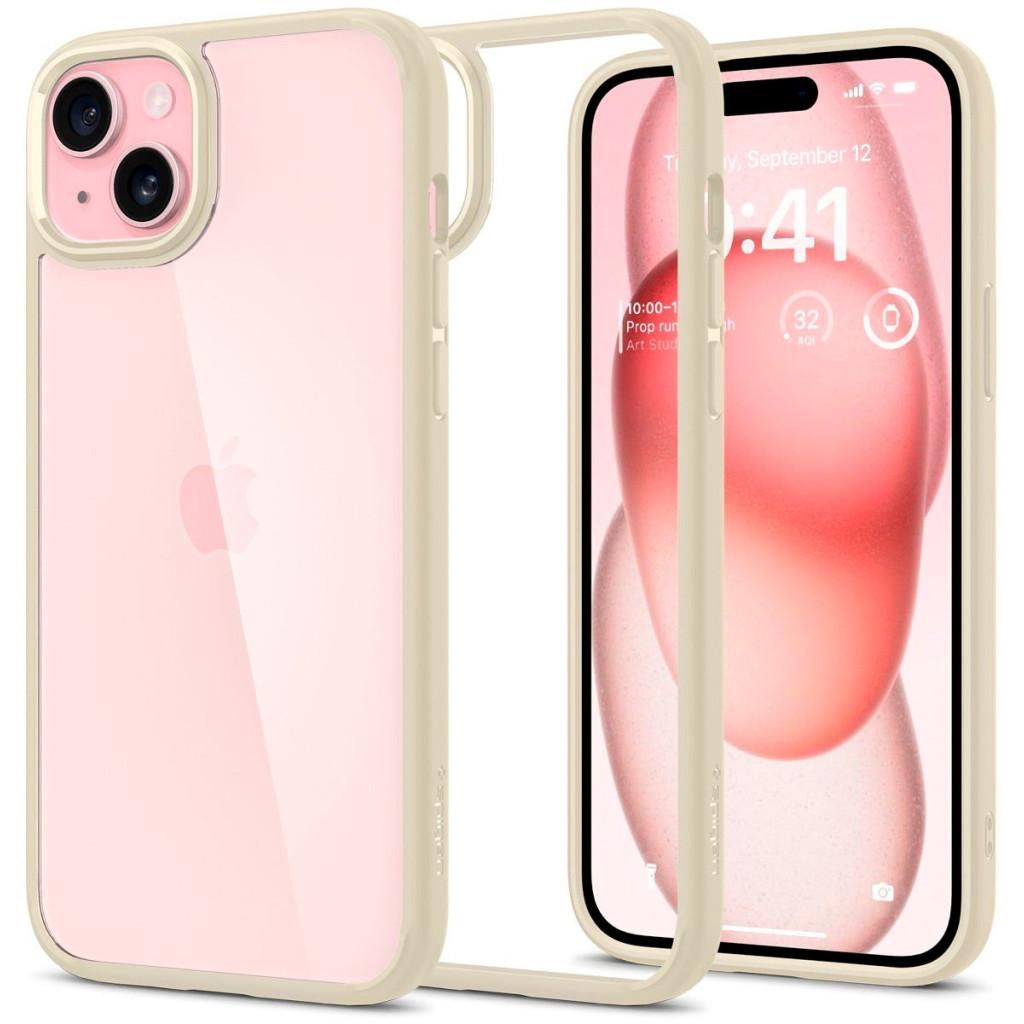 Чохол до мобільного телефона Spigen Apple iPhone 15 Ultra Hybrid Mute Beige (ACS06800) - зображення 2