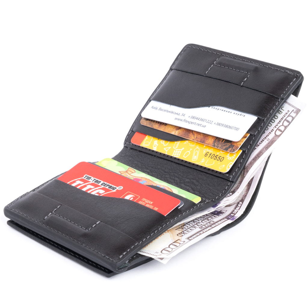 Портмоне Grande Pelle Чорне (11329) - изображение 6