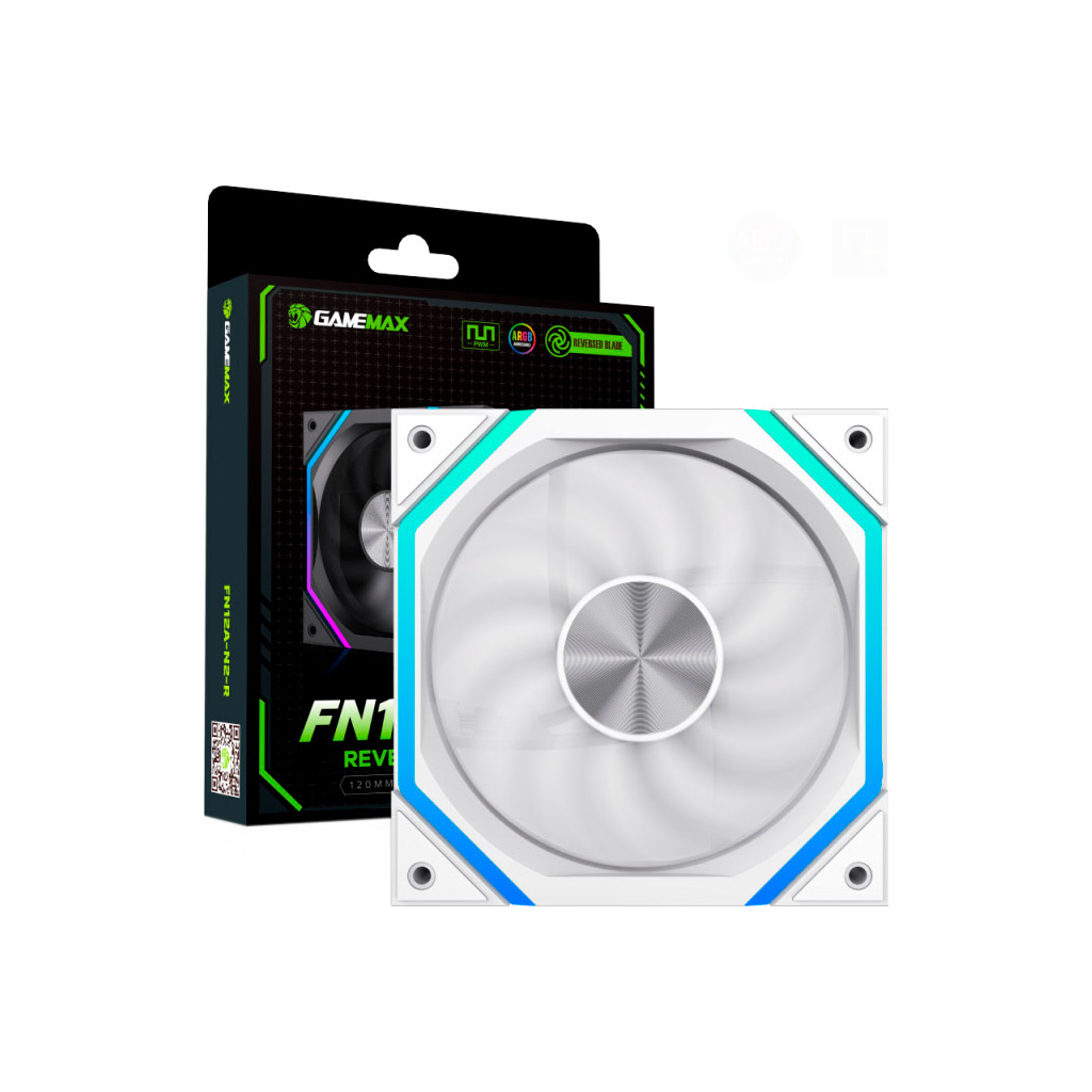 Кулер до корпусу Gamemax FN12A-N2-RW - зображення 6