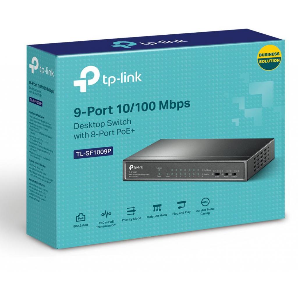 Комутатор мережевий TP-Link TL-SF1009P - зображення 4
