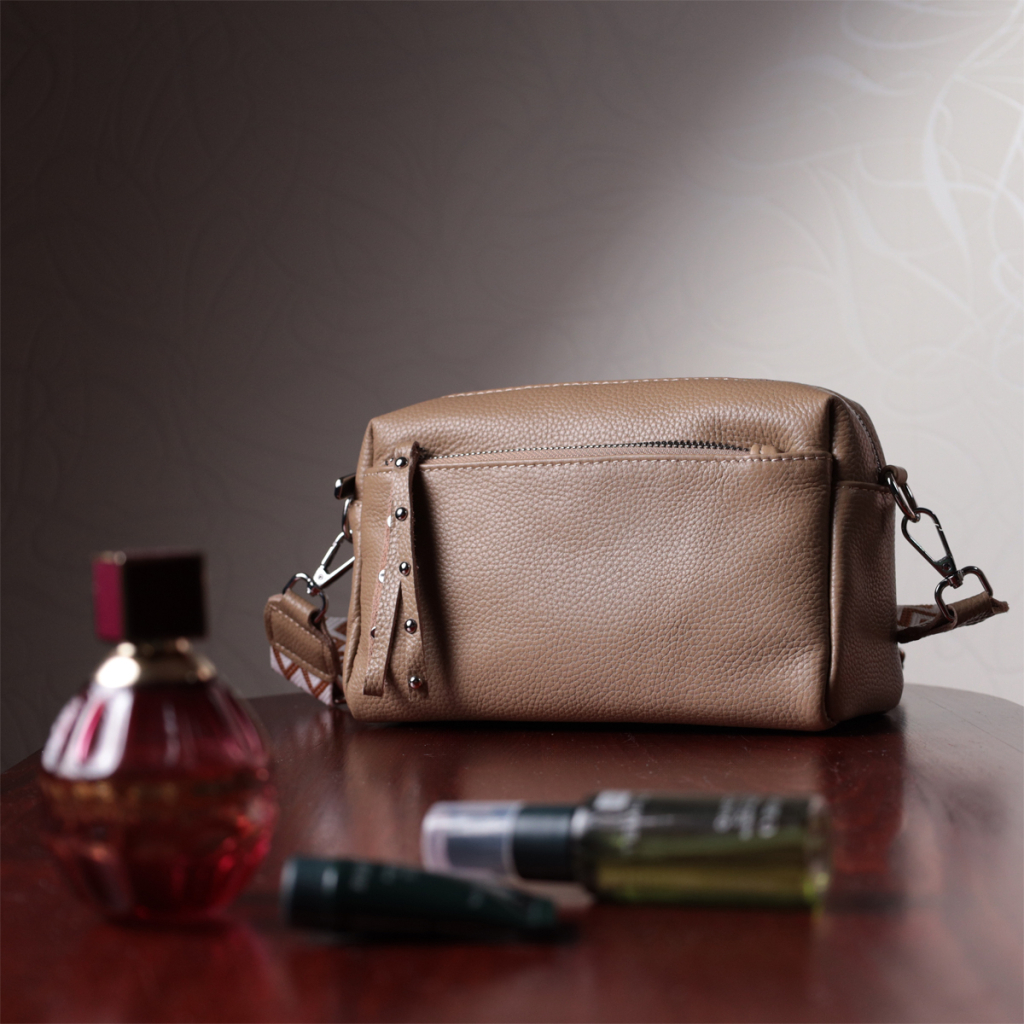 Сумка Vintage З натуральної шкіри Бежева (22650) - зображення 12