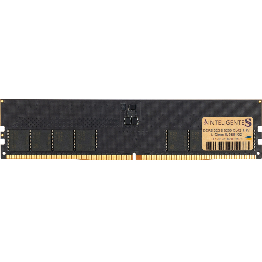 Модуль пам'яті для комп'ютера DDR5 32GB 5200 MHz INTELIGENTES (IU5BII1/32) - зображення 1