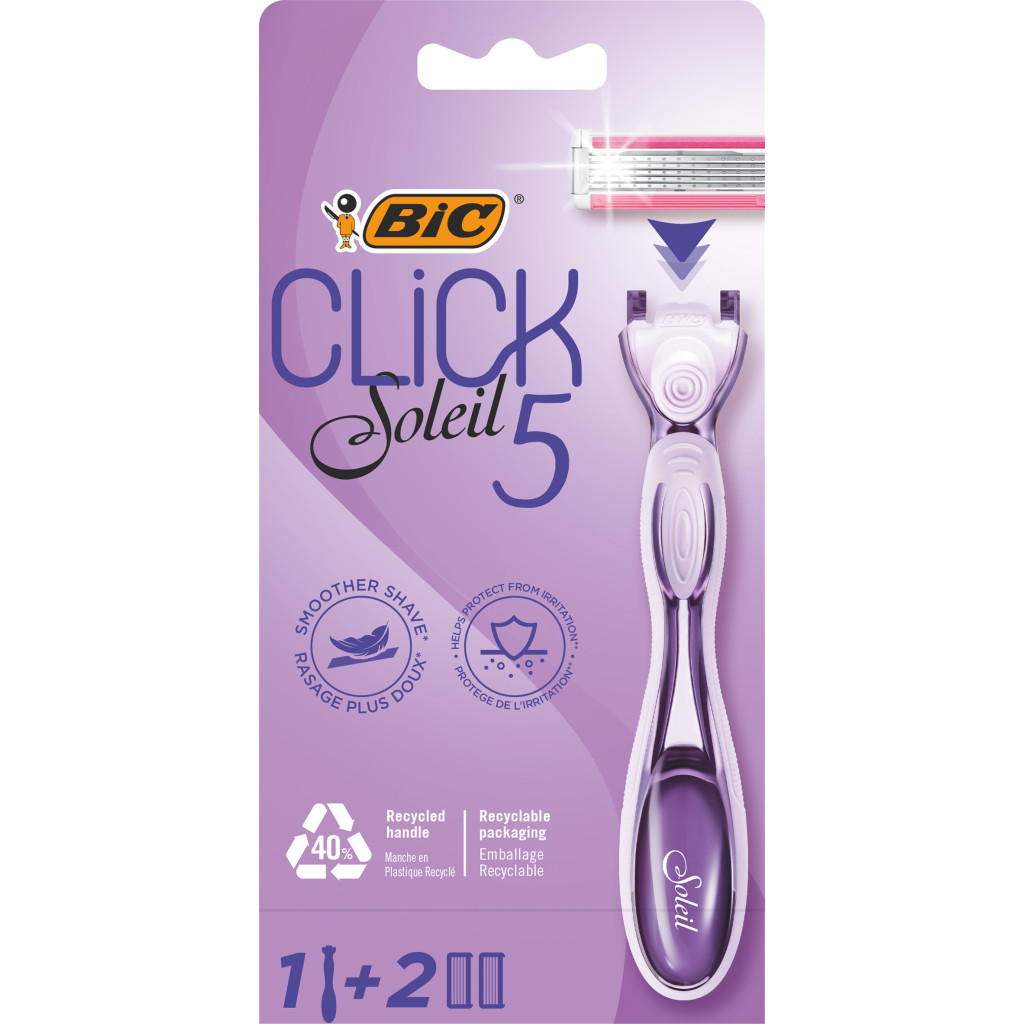 Бритва Bic Click Soleil 5 з 2 змінними картриджами (3086123680227) - зображення 1
